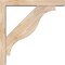 Ekena Millwork Funston Block Smooth Bracket w/ Offset Brace, Douglas Fir, 3 1/2"W x 18"D x 18"H BKT0402X18X18FST05SDF - alternate 4